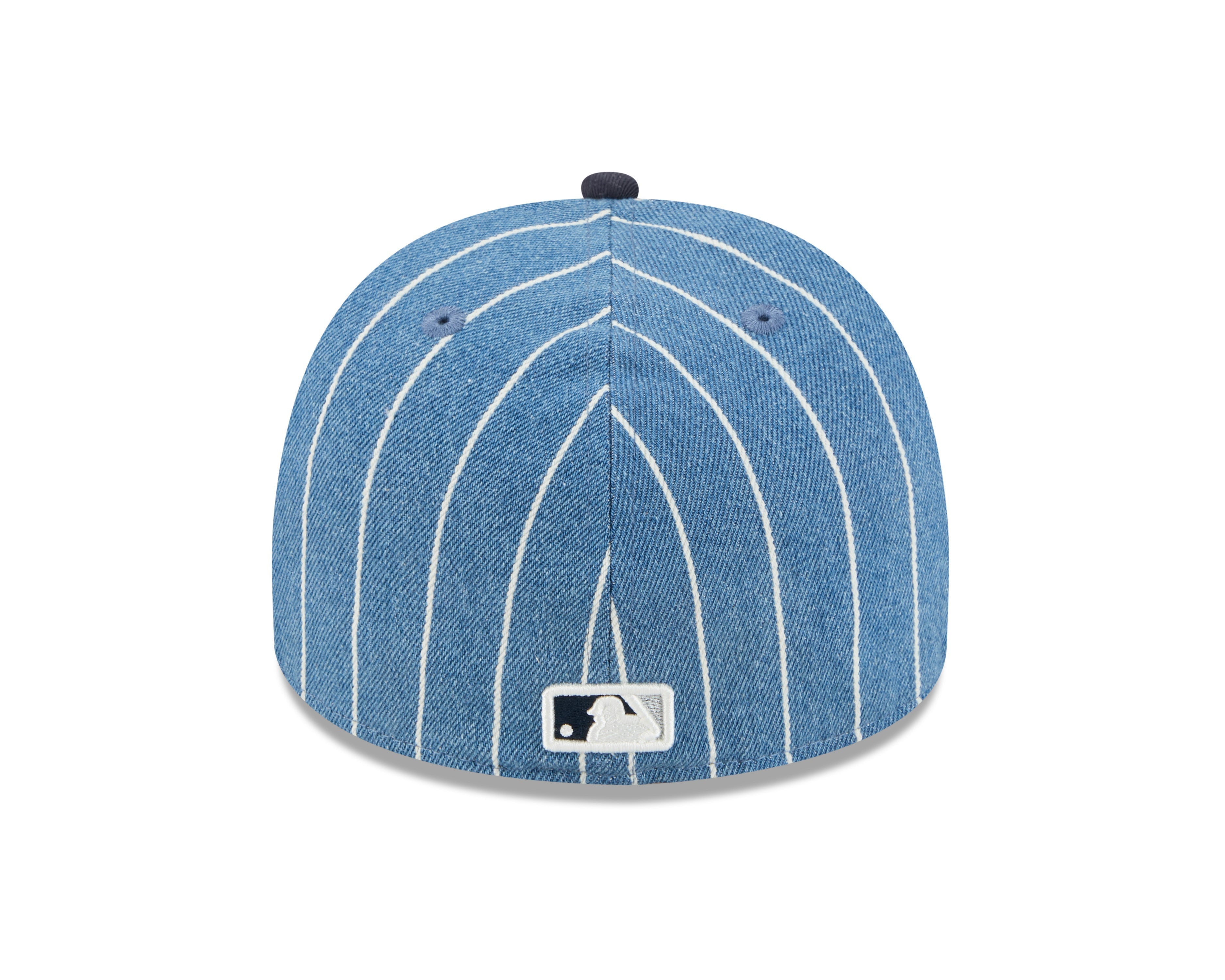 New York Yankees MLB New Era Men's Light Blue/Black 59Fifty A-Frame Parallel Fitted Hat