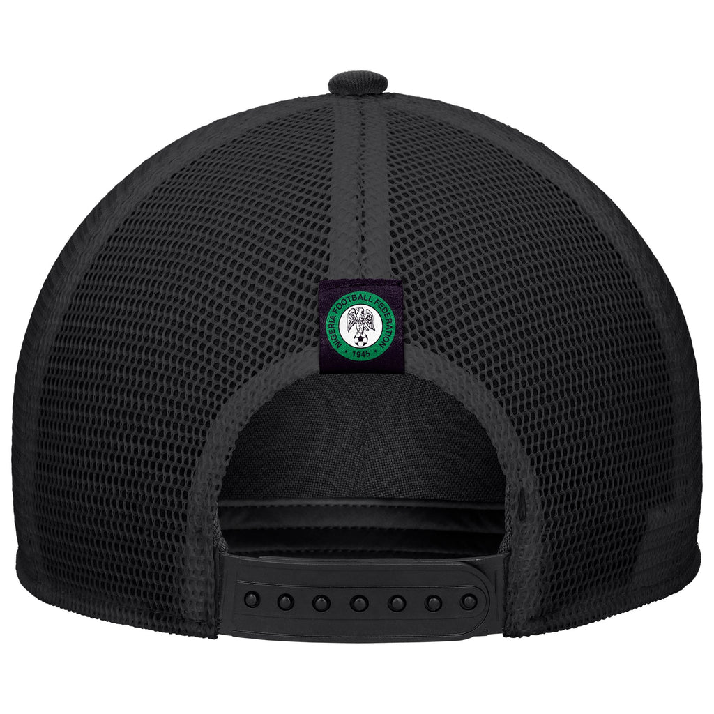 Nigeria National Team FIFA Nike Men's Black Rise Rope Trucker Adjustable Hat