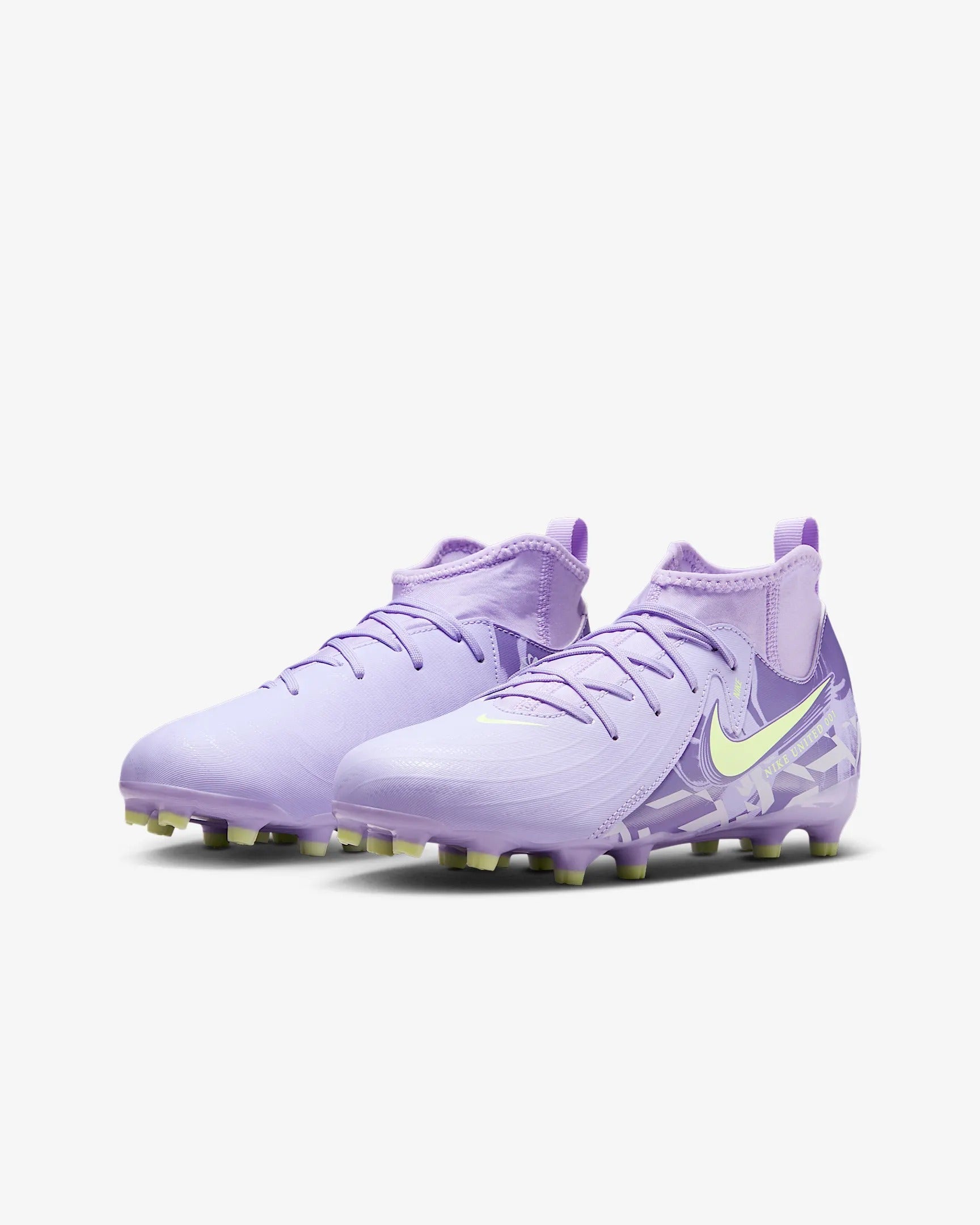 Nike United Jr. Phantom Luna 2 Academy FG Kids' Soccer Cleats – Purple Agate