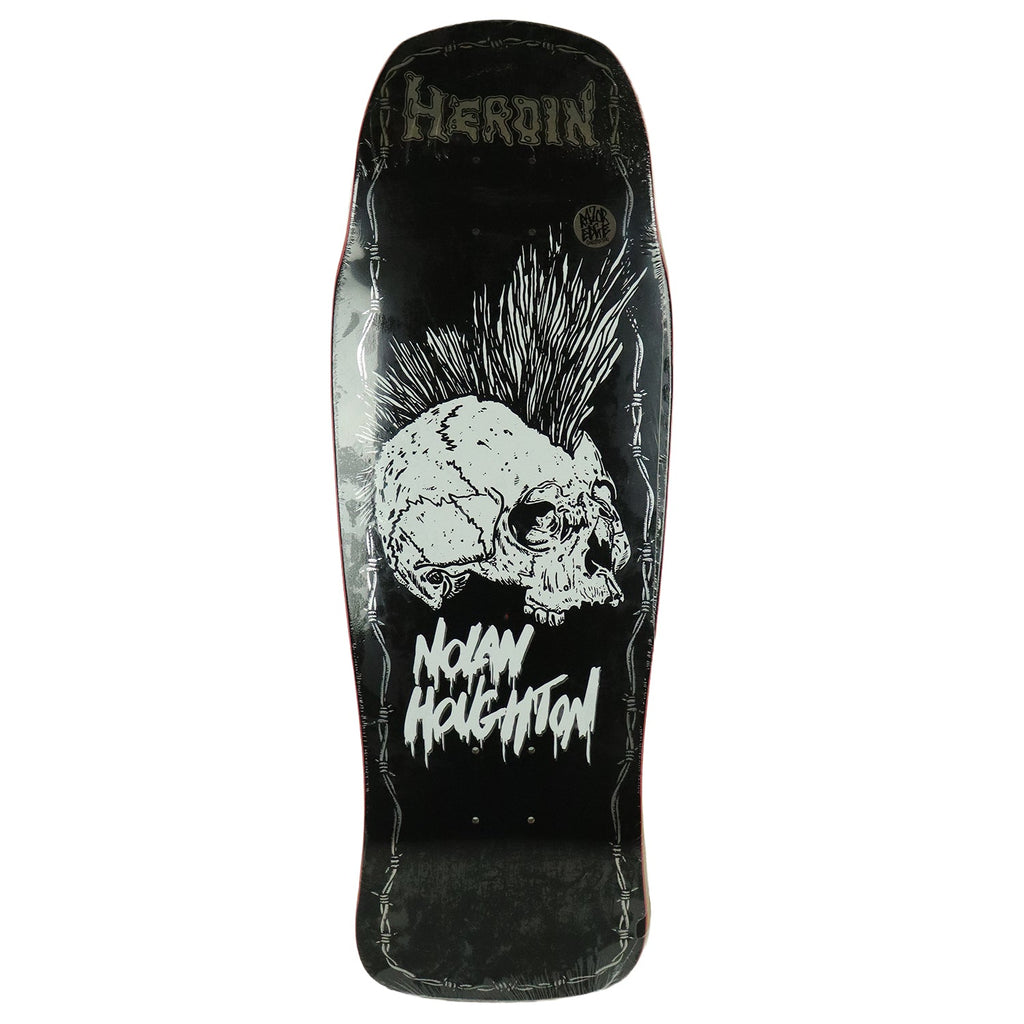Heroin Skateboard Deck Nolan Houghton KO2 Skull 10.25" x 30.5"