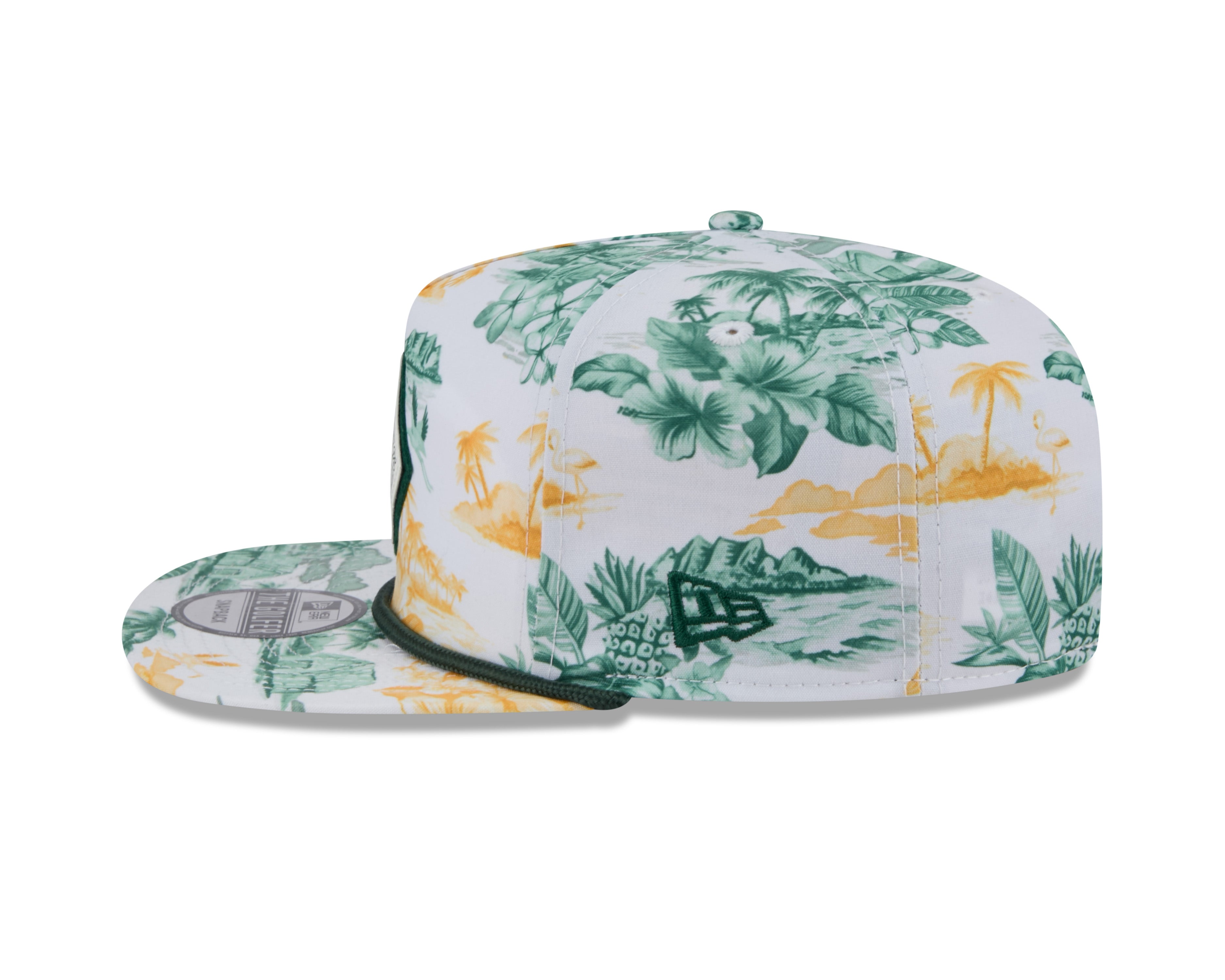 Oakland Athletics MLB New Era Men's White Cord Golfer Printed Snapback