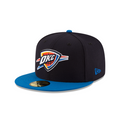 Oklahoma City Thunder NBA New Era Men's Navy/Blue 59Fifty Two Tone Fitted Hat