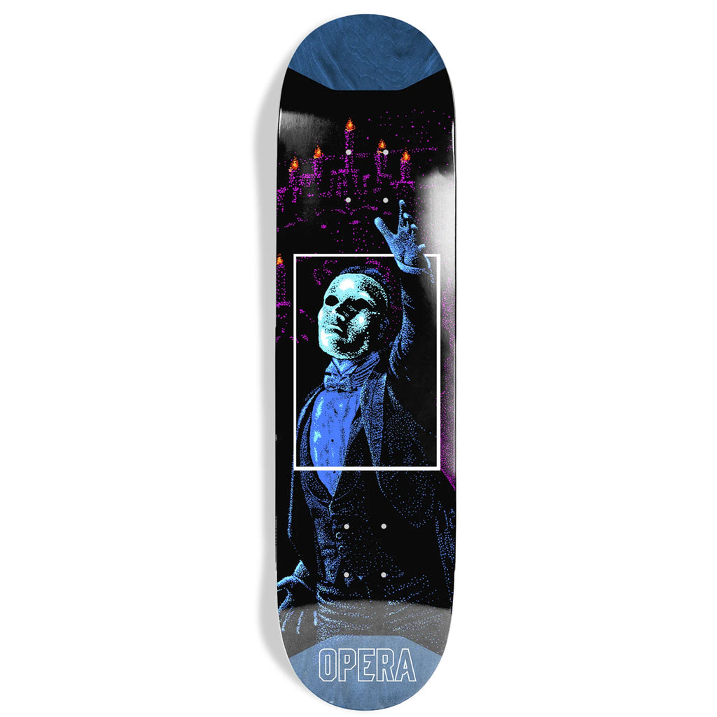 Opera Skateboard Deck Opus Pop Slick Black/Blue 8.625" x 32"