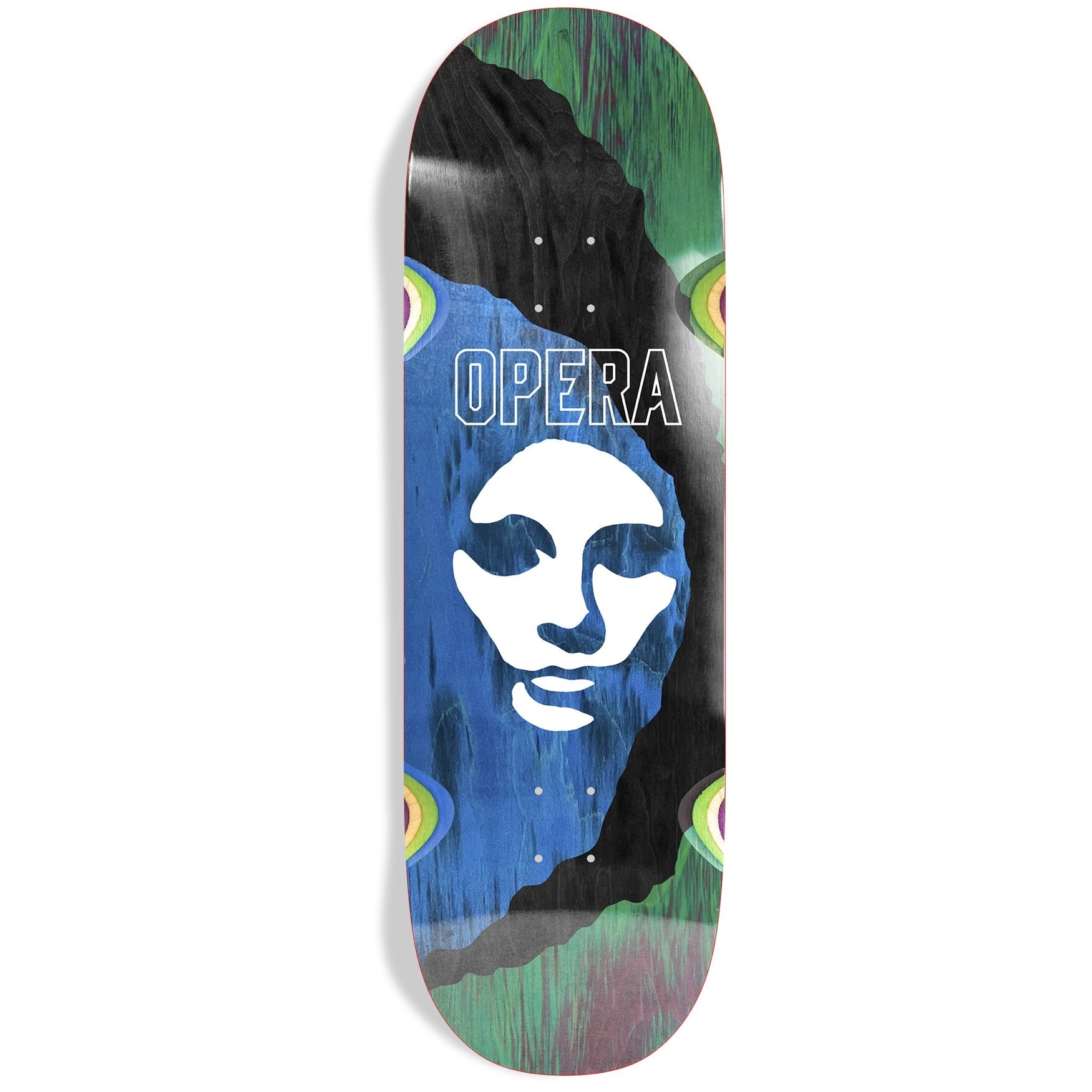 Opera Skateboard Deck Triple Torn Big Mask 9" x 31.85"