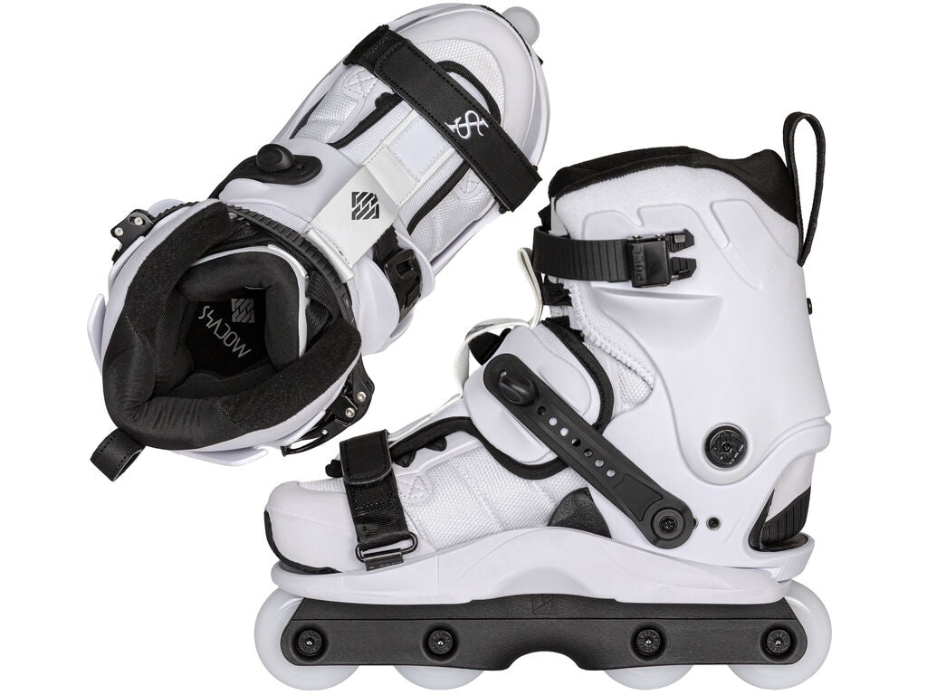 USD Shadow Team White Aggressive Skates