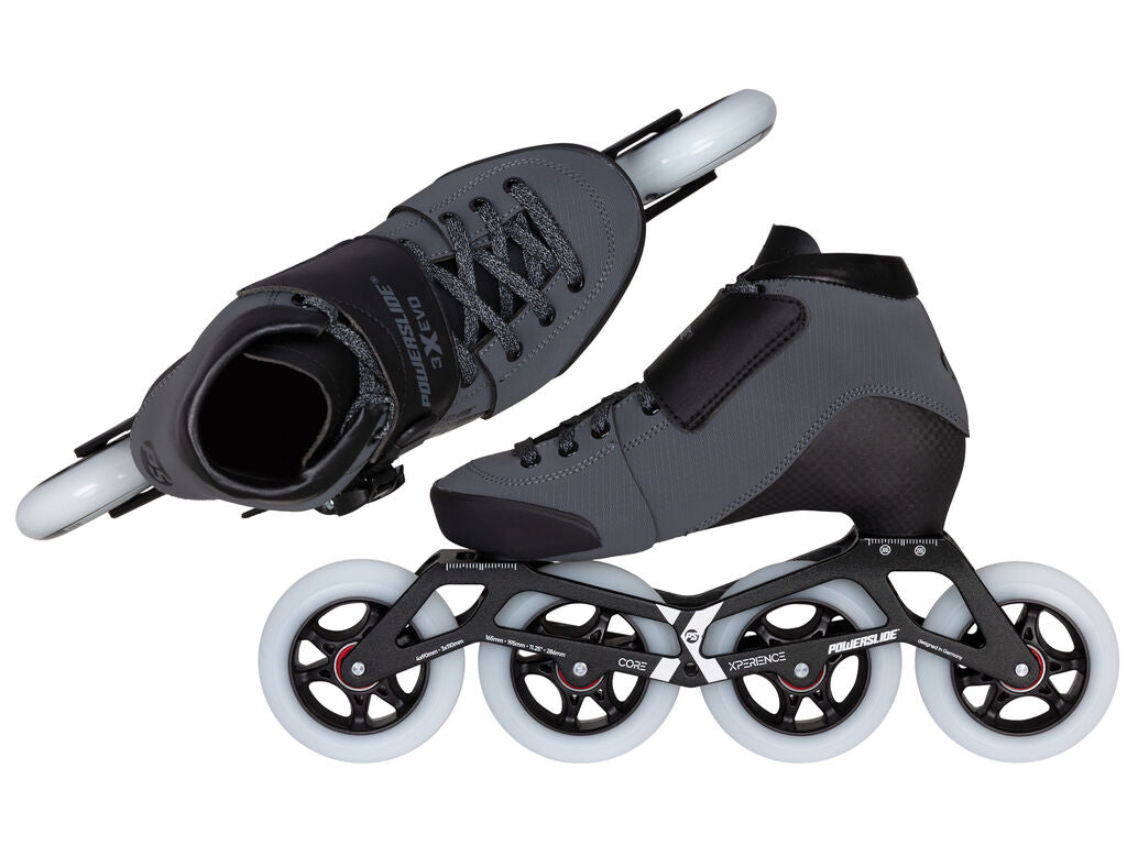Powerslide Triple X Evo Dark Grey adj. Racing Kids Skates