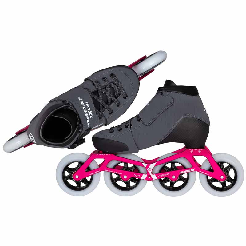 Powerslide Triple X Evo Hot Pink adj. Racing Kids Skates