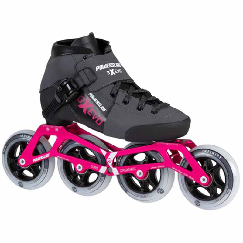 Powerslide Triple X Evo Hot Pink adj. Racing Kids Skates