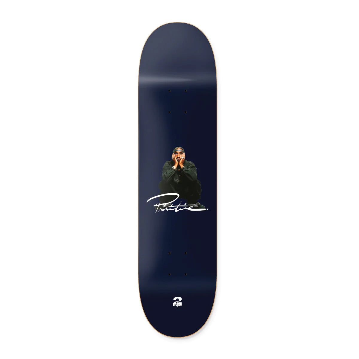 Primitive Skateboard Deck Tupac Shakur Navy 8.0"