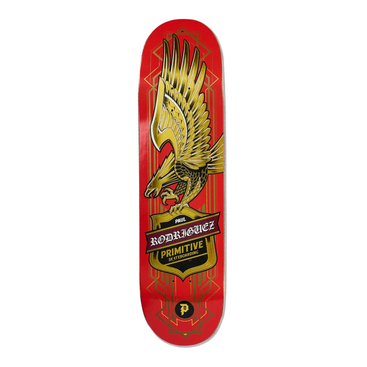 Primitive Rodriguez All Star Eagle Skateboard Deck - 8.25″ Red
