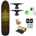 Powell Peralta Premium Flight Longboard Essert Frog 9" Slant Trucks, Blood Orange Wheels, Independent Bearings