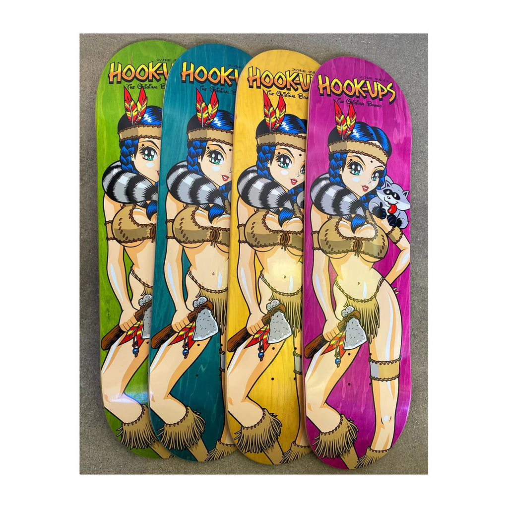 Hook Ups Skateboard Deck Pocahook-ups 8.5" (Assorted Colors)