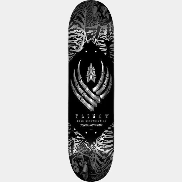 Powell Peralta Skeleton Silver Foil Flight Deck 8.25"