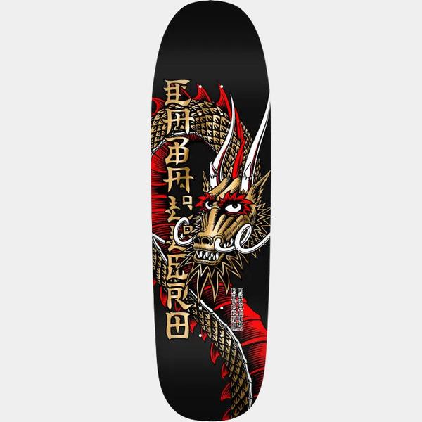 Powell Peralta Steve Caballero Ban This Dragon Reissue Deck 9.265" Black - Gold Foil