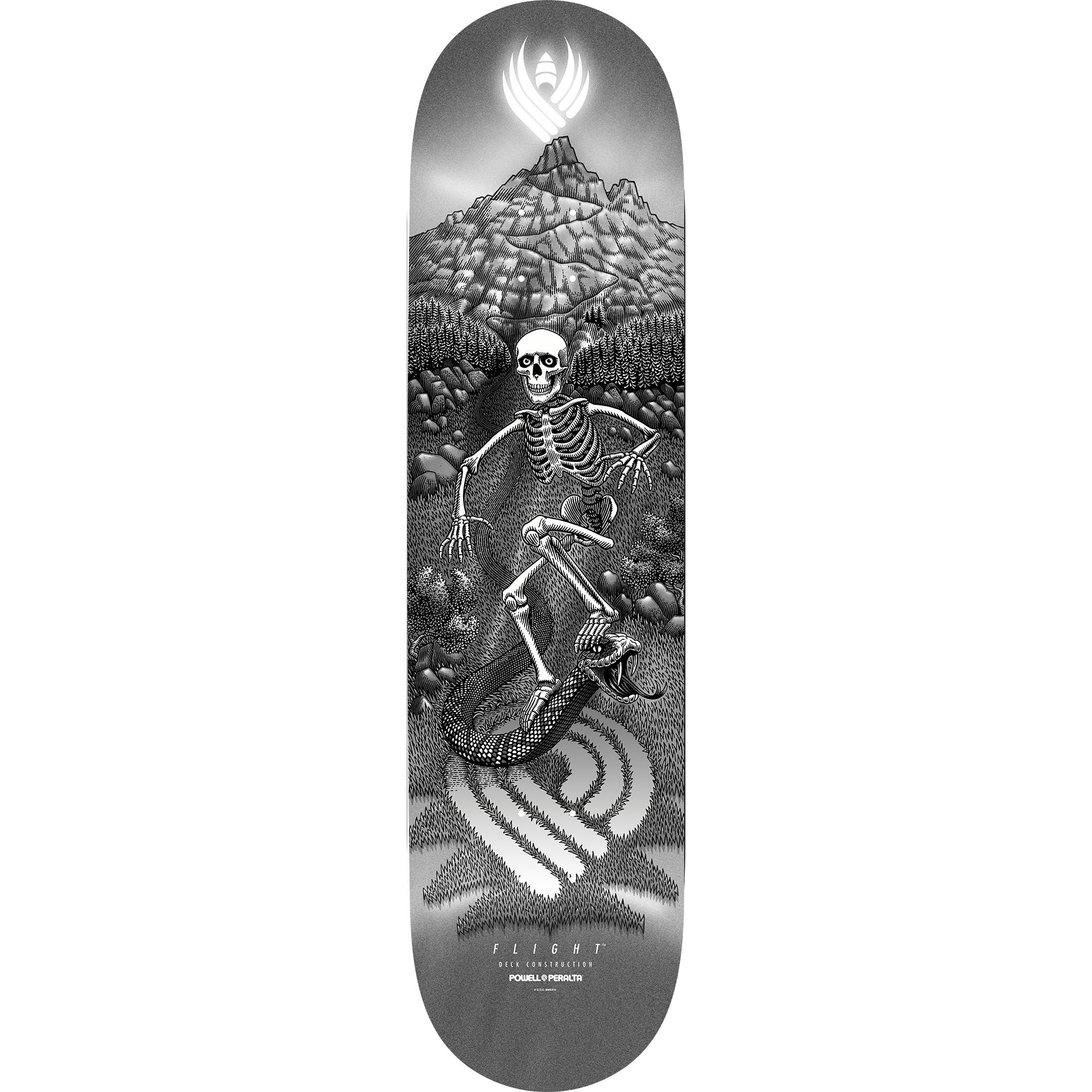 Powell Peralta Skateboard Deck Flight Duran Slidewinder Silver 8.88" x 34.7"