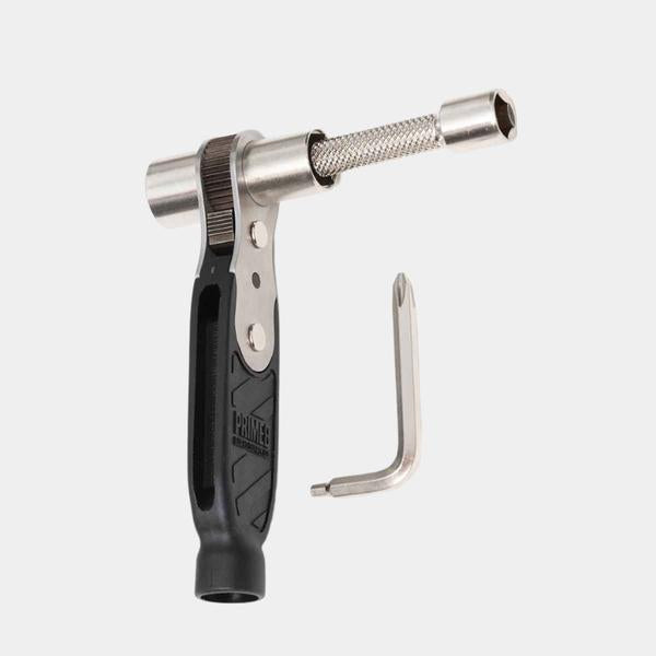 Prime8 Premium Triple Ratchet Lite Skateboard Tool Black - Silver