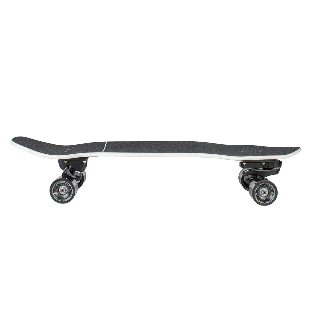 Carver Black Tip Surfskate Complete C7 Coal Satin - 32.5″