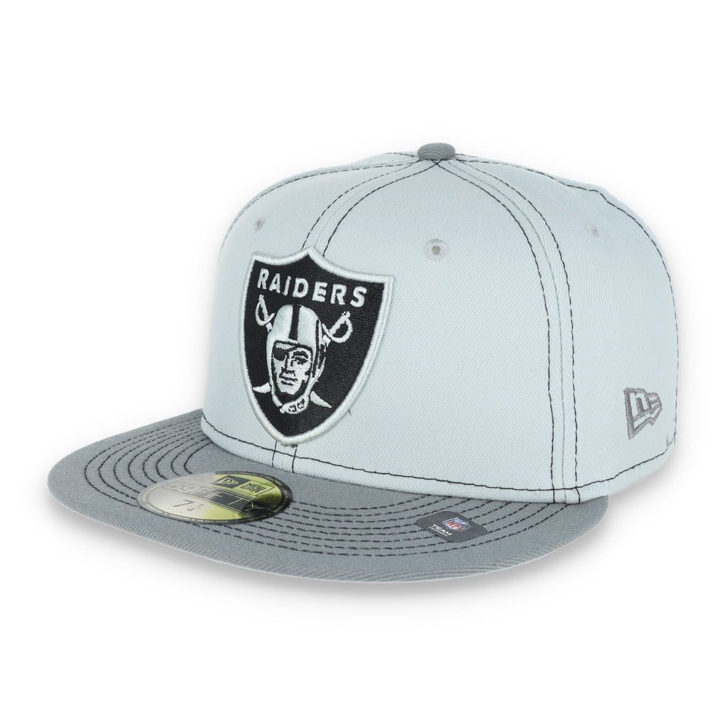 New Era Las Vegas Raiders Gray Pop 59Fifty Fitted Hat