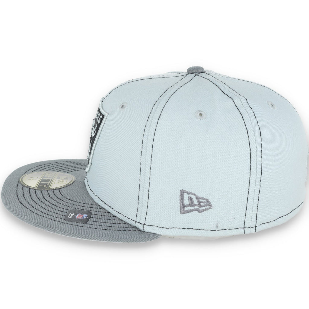 New Era Las Vegas Raiders Gray Pop 59Fifty Fitted Hat