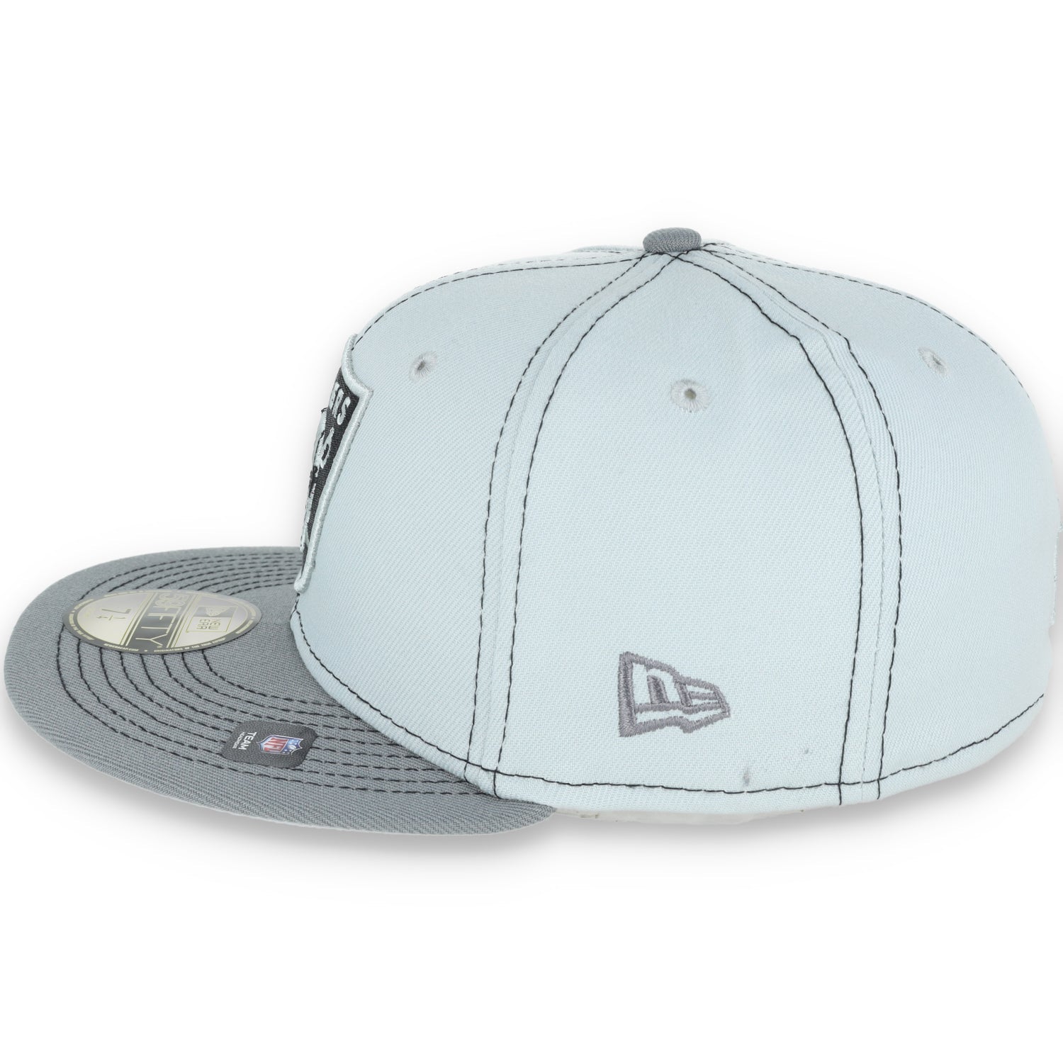 New Era Las Vegas Raiders Gray Pop 59Fifty Fitted Hat