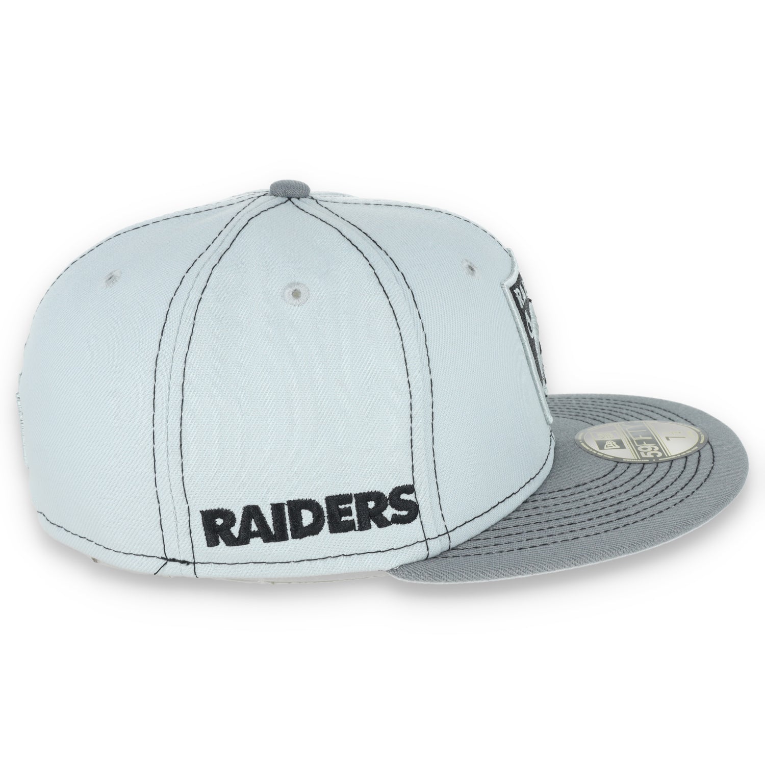 New Era Las Vegas Raiders Gray Pop 59Fifty Fitted Hat