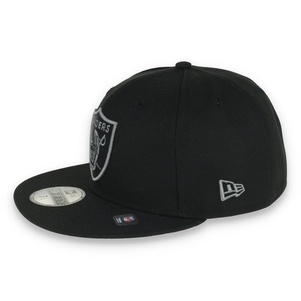 Las Vegas Raiders Shield 2000 Hawaii Pro Bowl Side Patch New Era 59Fifty Fitted-Black/Grey