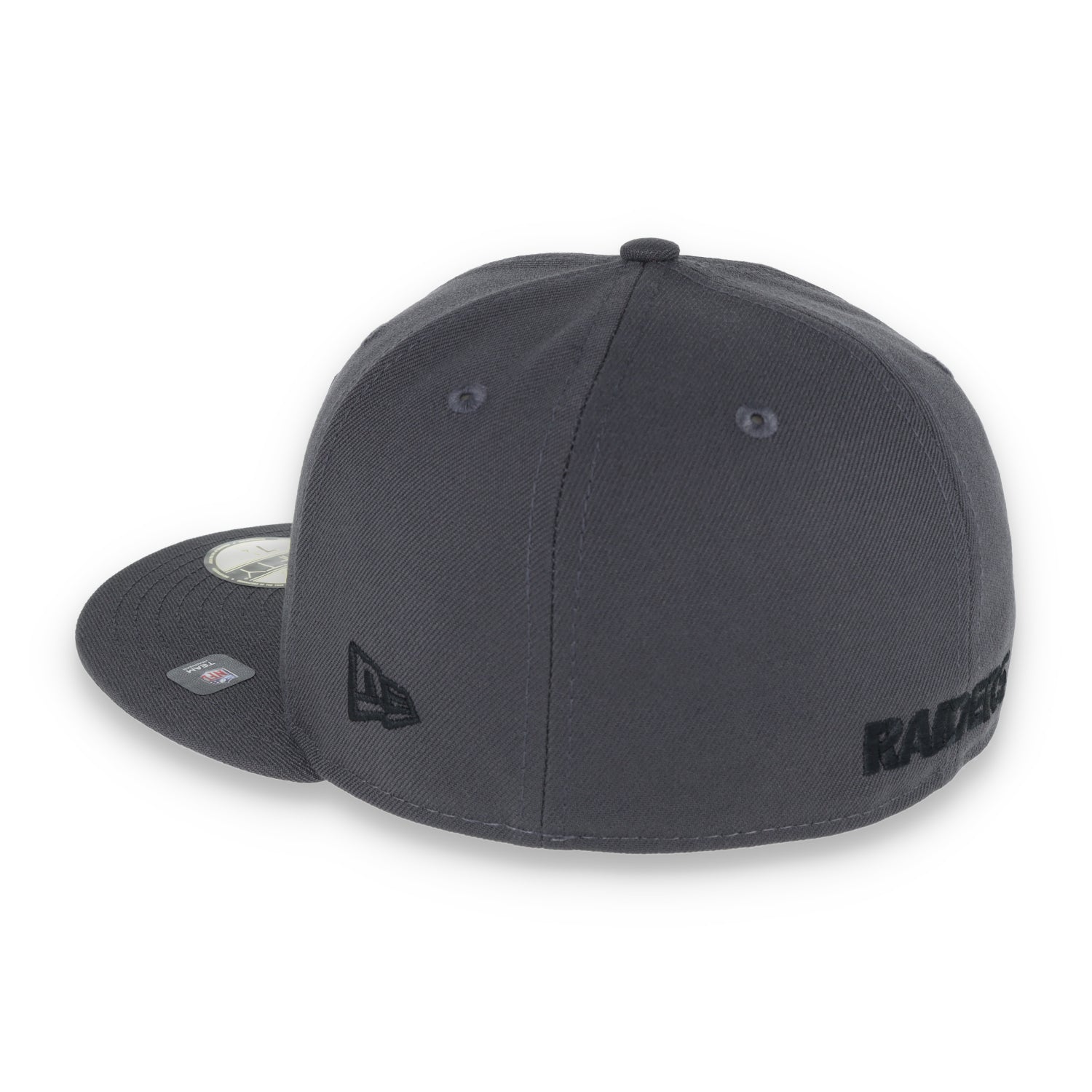 Las Vegas Raiders Shield Super Bowl XV Side Patch New Era 59Fifty Fitted-Grey/Black