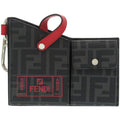 Fendi Pocket Charm Belt Bag Leather Black Red