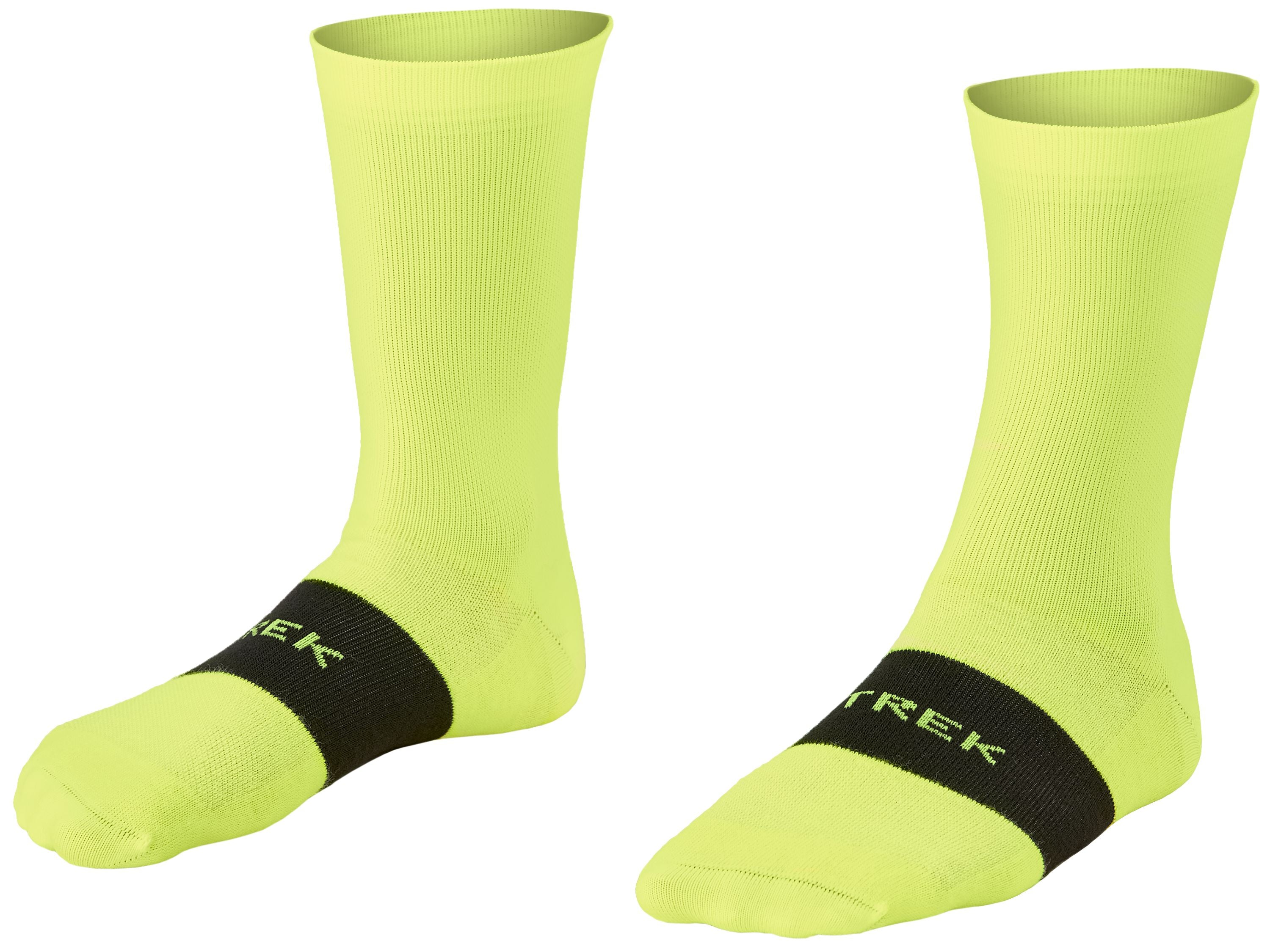 Sock Trek Race Crew Medium (39-41) Radioactive Yellow
