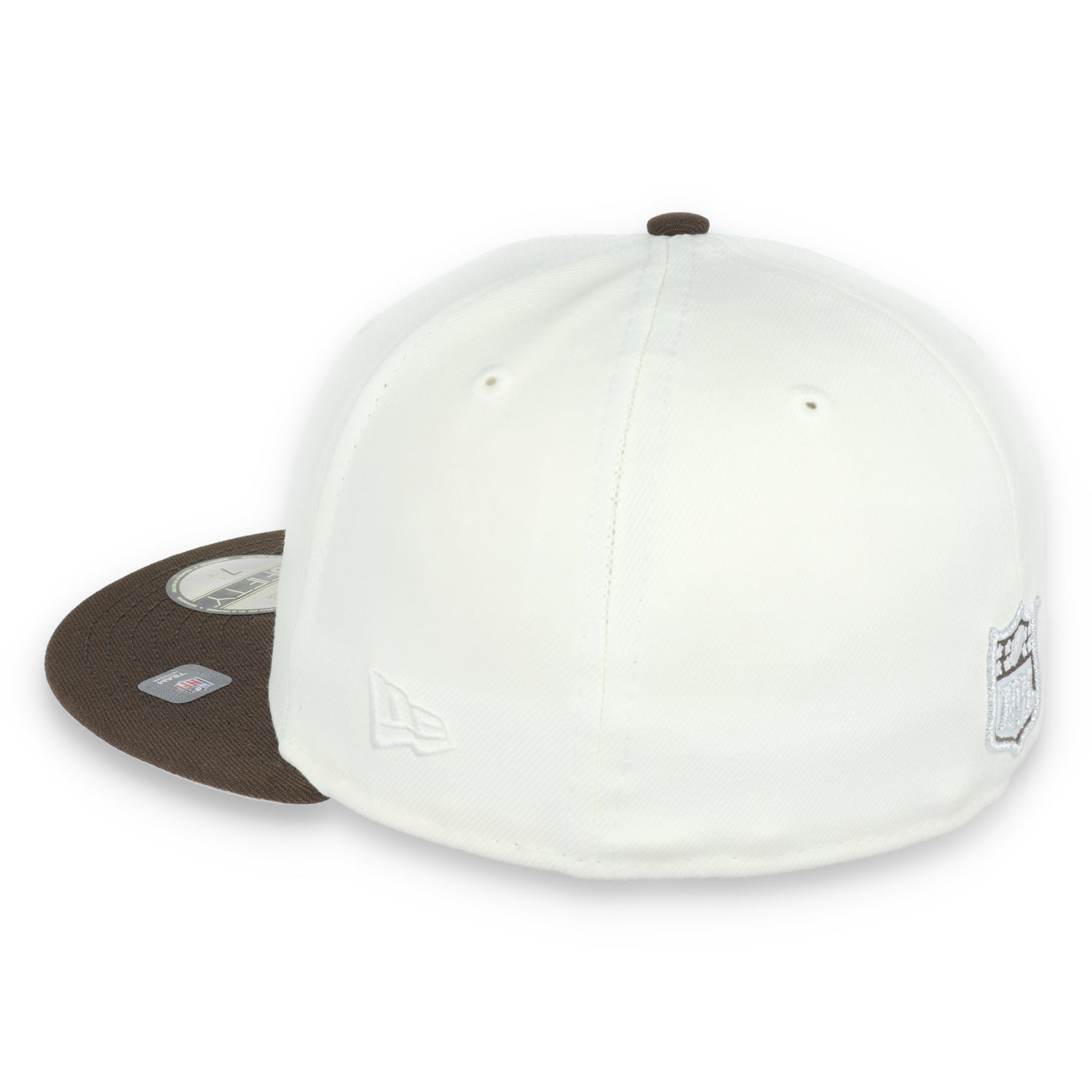 Las Vegas Raiders Shield 1980 Hawaii Pro Bowl  Side Patch New Era 59Fifty Fitted-Chrome/Walnut