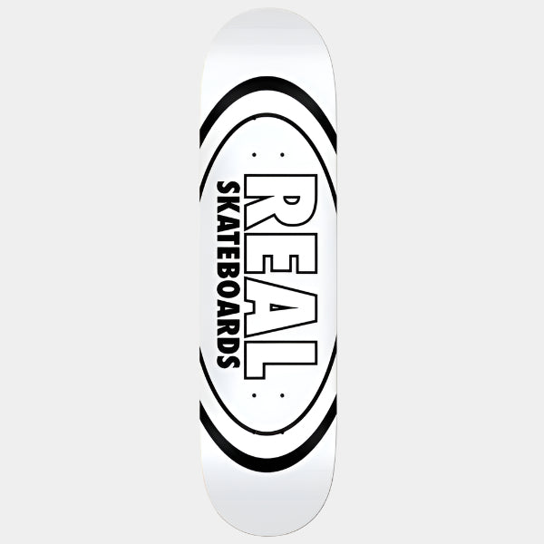 Real Skateboards Classic Oval Deck 8.38" White