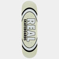 Real Skateboards Easy Rider Oval Deck 8.5" White Glitter