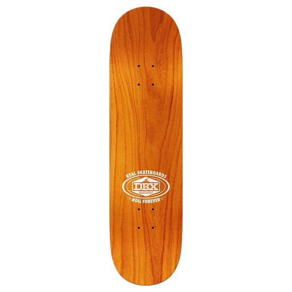 Real Skateboards Oval DBX Basalt Deck 8.5" Silver Foil