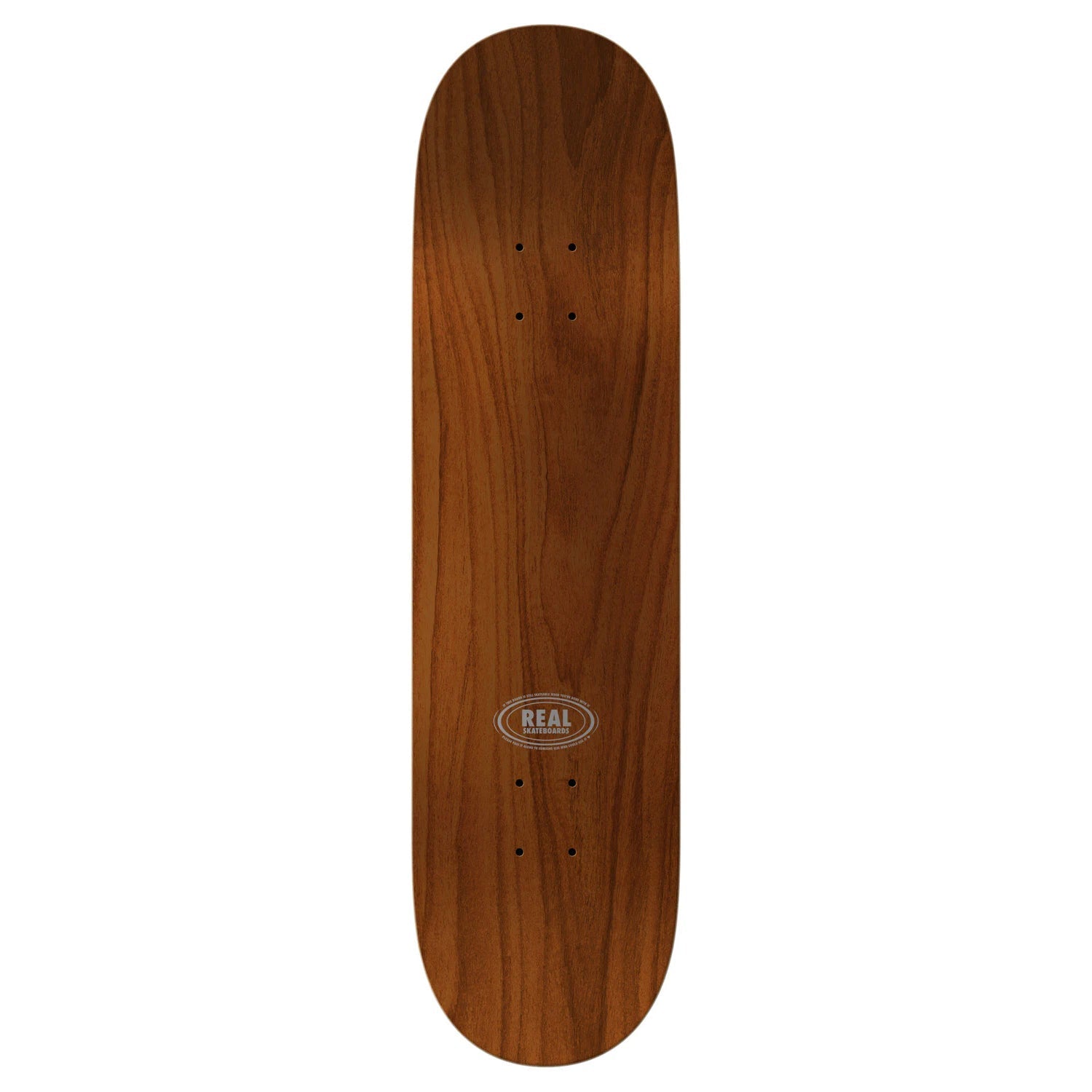 Real Skateboard Deck Classic Oval True Mid Orange 7.5" x 29"