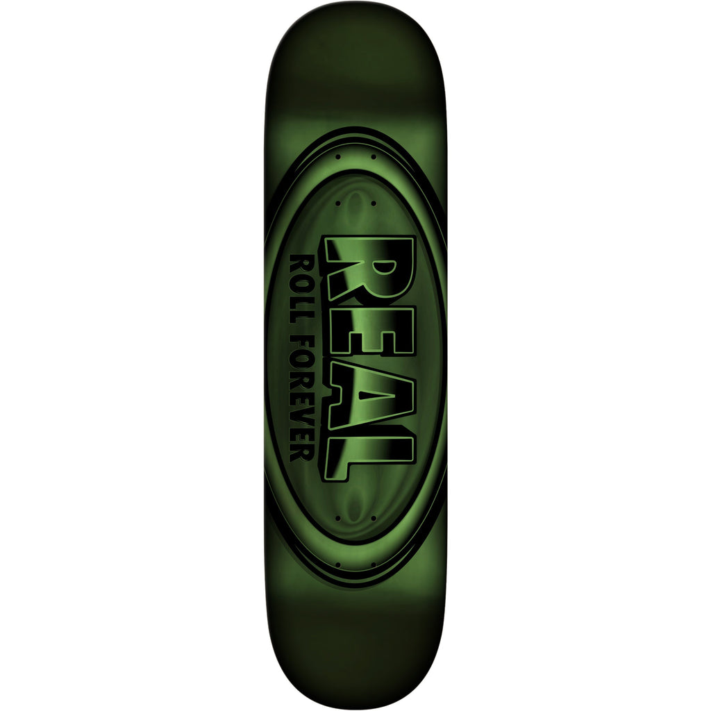 Real Skateboard Deck DBX Oval Full Green 8.5" x 32.62"