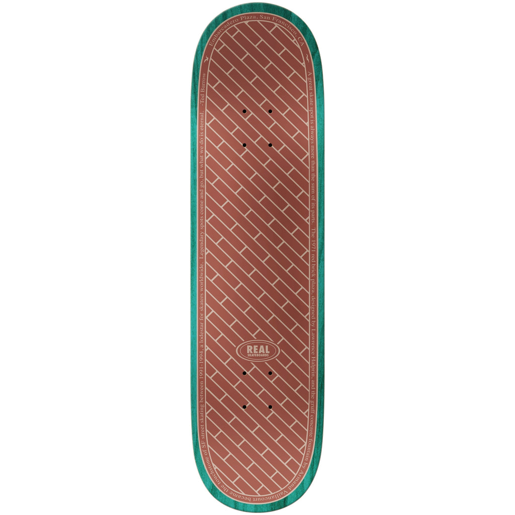 Real Skateboard Deck EMB White 8.5" x 31.85"