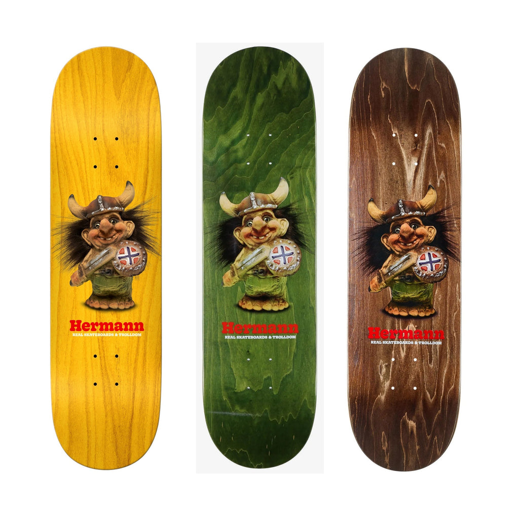 Real Skateboard Deck Hermann Trolldom (Assorted) 8.5" x 32.18"