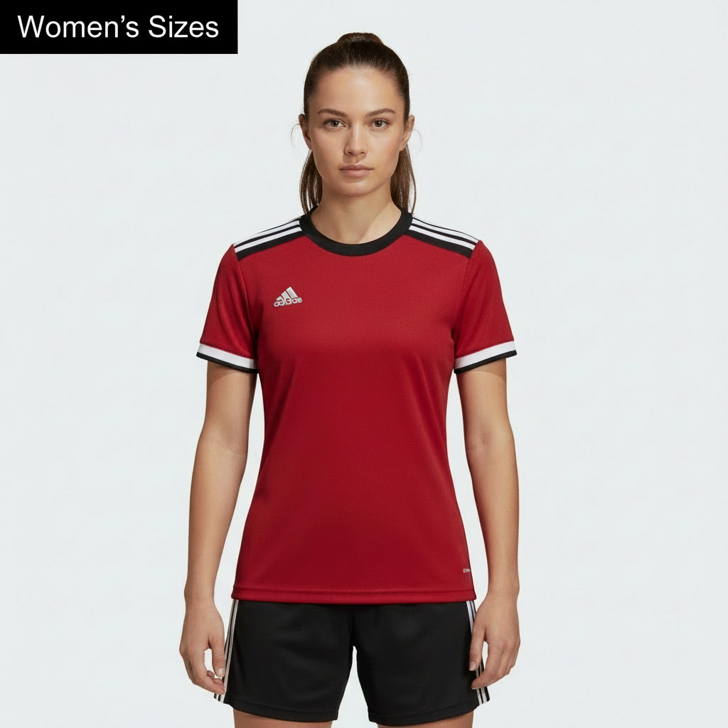 adidas Competition Soccer Jersey Red (Youth, Men's, Women's)