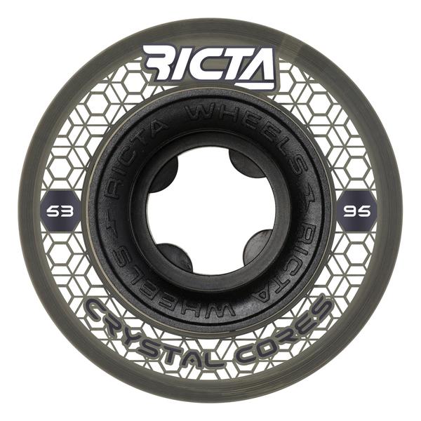 Ricta Wheels Crystal Cores Wide 53mm 95a Clear Black
