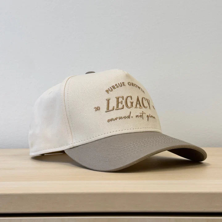 Laces  Legacy Earned Not Given Adjustable Hat- Greige