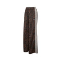 Satin Snake Print Wide Leg Track Pants
