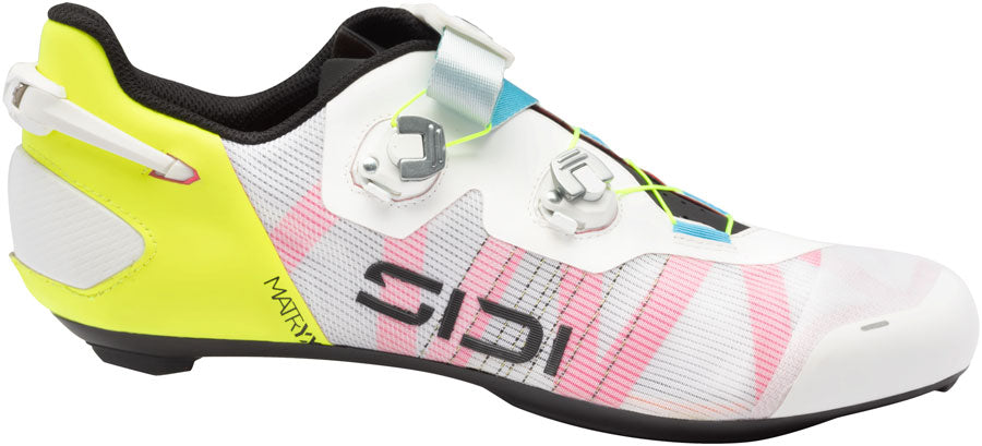 SIDI Wire 3 Road Shoes - Mens White/Yellow Fluo 45.5
