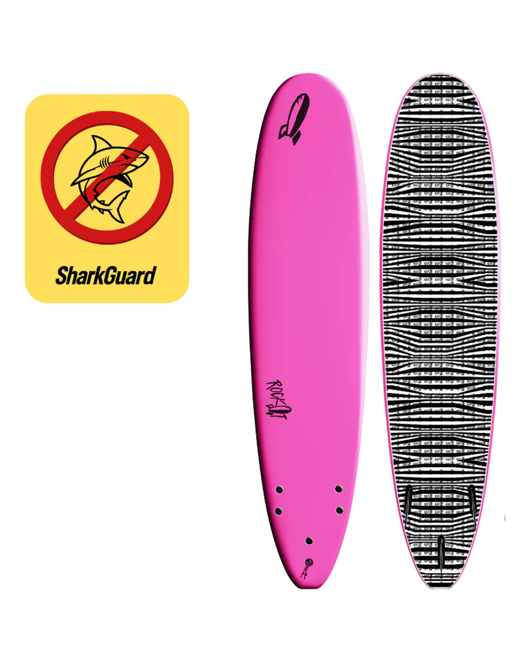8' Big Softy Longboard With SHARKGAURD
