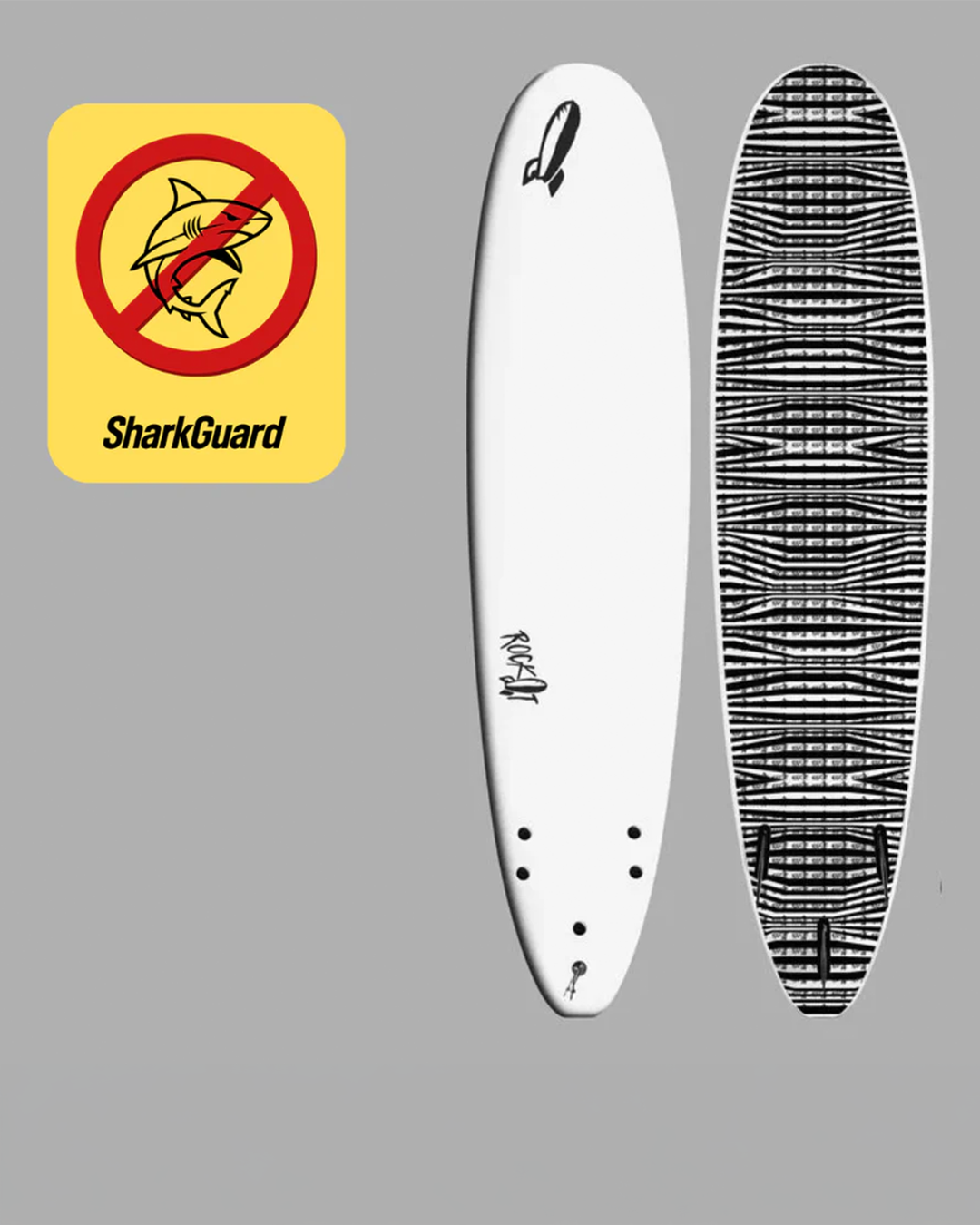 8' Big Softy Longboard With SHARKGAURD