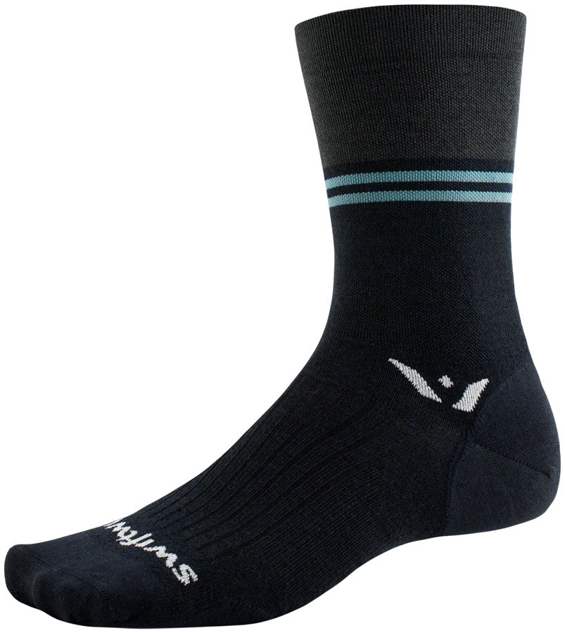 Swiftwick Pursuit Seven Ultralight Socks - 7", Block Stripe