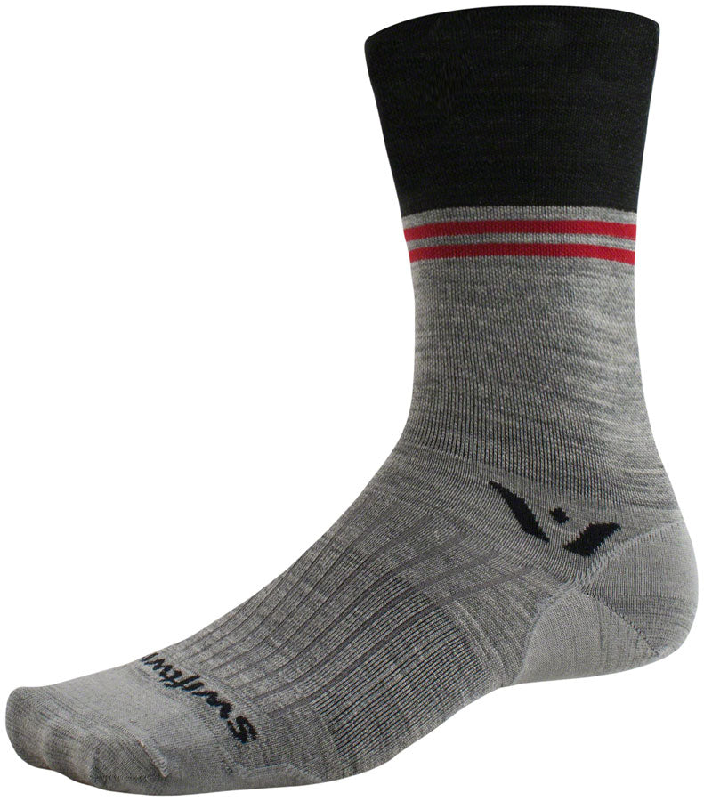 Swiftwick Pursuit Seven Ultralight Socks - 7", Block Stripe