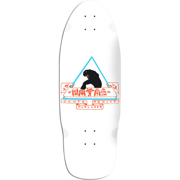 SMA Skateboard Deck Natas Kaupus Black Panther 1st Edition Reissue White 10" x 29"