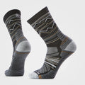 Smartwool - Hike Light Cushion Mountain Range Crew Socks - Charcoal Light Gray