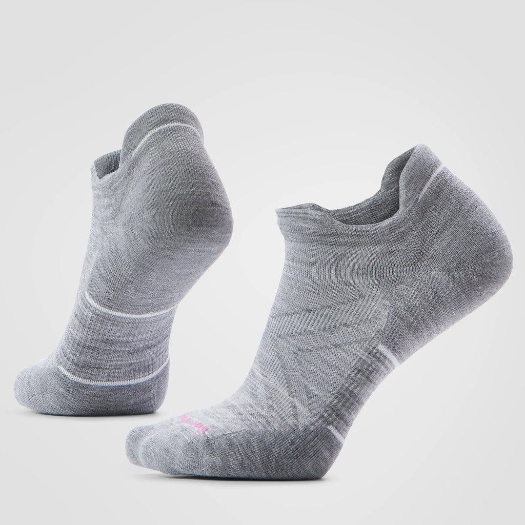Smartwool - Women's Run Targeted Cushion Low Ankle Socks - Light Gray White