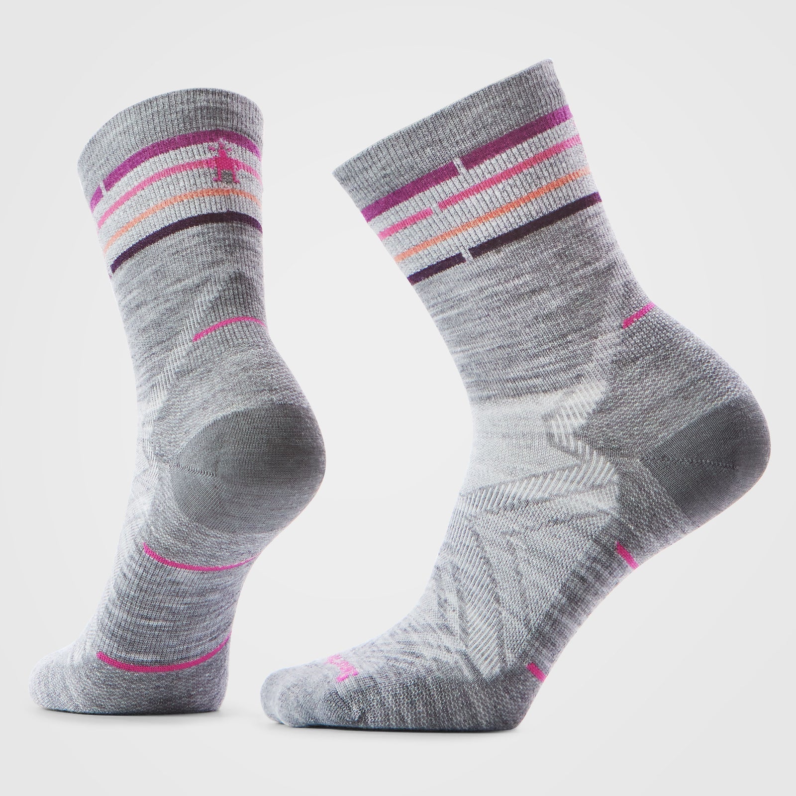 Smartwool - Women's Run Zero Cushion Mid Crew Socks - Light Gray